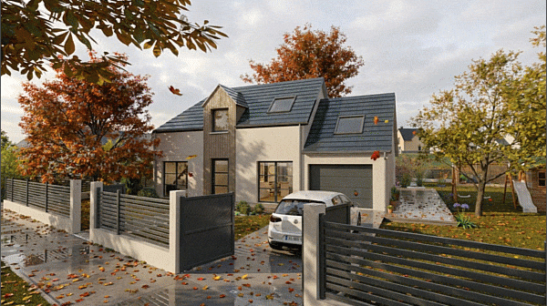 Rendus 3D avec application des styles IA de Cedreo