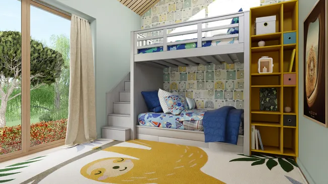 3D render of a child's room designed with Cedreo