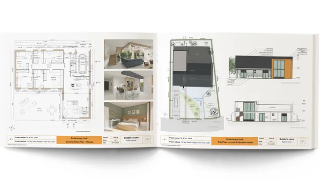 Contractor proposal template example designed with Cedreo software for contractors