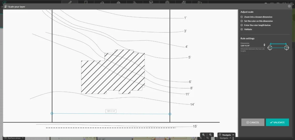 How to make a site plan with Cedreo - step 1