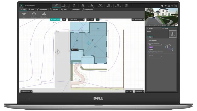 terrain modeling Cedreo interface